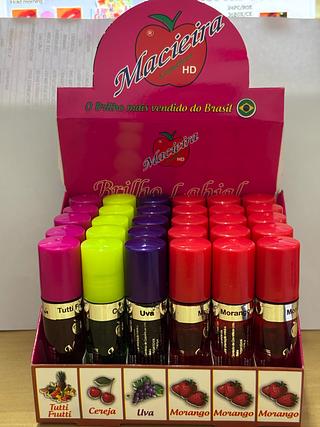 Brilho labial frutas Macieira C/30pcs