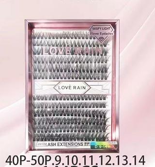 Kit cilios（tufinho）/12pcs 40p-50p LOVE RAIN