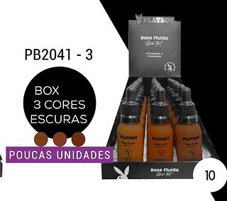 Base fluida escura c/18pcs PLAY BOY
