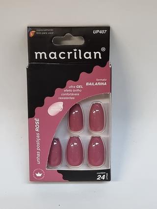 Unha posticas rose Bailarina Macrilan C/12pcs