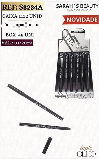 Lapis delineador c/48pcs Sarah´s Beauty