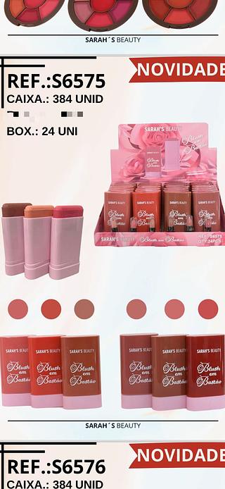 Blush em Bastao c/24pcs (S6575) Sarah's