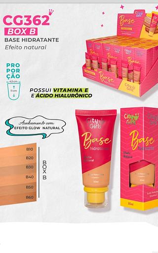 Base Hidratante Efeito Natural/ 24pçs (CG362B) City girls