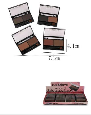Paleta Sombra para Sobrancelhas c/24pçs Lua & Neve