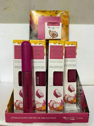 Lib Balm Gloss com Mel de Abelha Pitaya /28pçs MaxLove (414)
