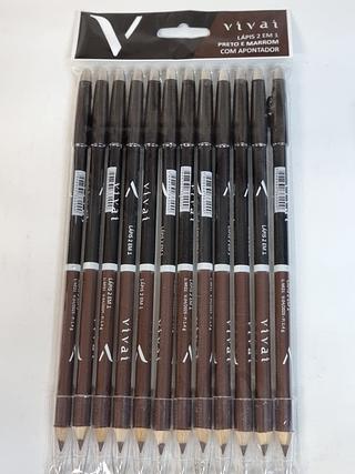 Lapis 2 in1 preto e marrom /12pcs VIVAI