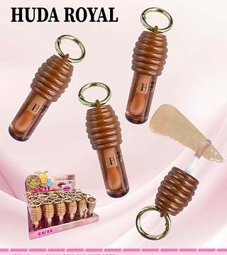 Lip gloss com chaveiro /24pcs Love Rain