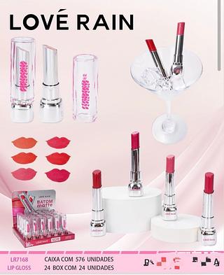 Batom matte c/24pcs LOVE RAIN