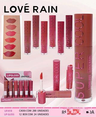 Lip gloss c/24pcs LOVE RAIN