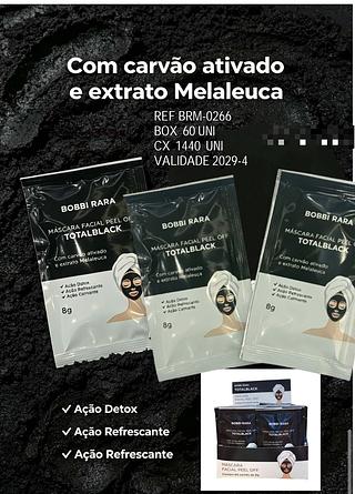 Mascar facial peelA off total black c/60pcs BOBBI RARA