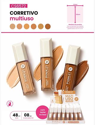 Corretivo multiuso C/48pcs Pink 21