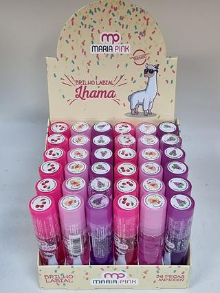 Brilho labial Maria pink C/36pçs
