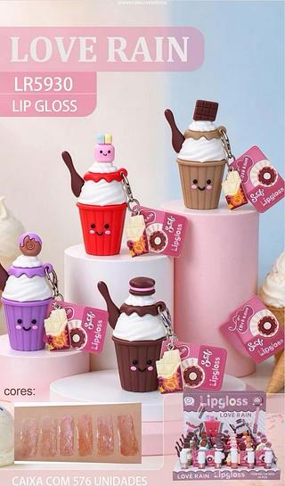 Lip gloss.C/24pcs LOVE RAIN