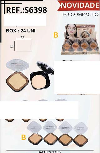 Po cmpacto cor B /24pcs Sarah´s Beauty