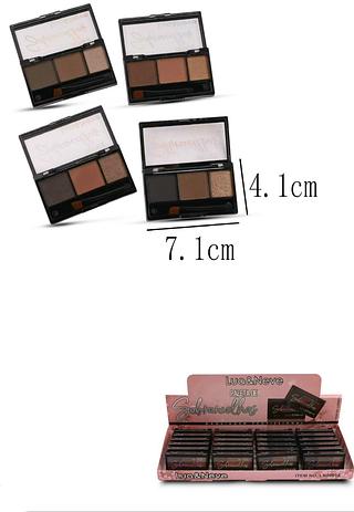 Paleta Sombra para Sobrancelhas c/24pçs Lua & Neve