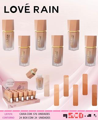 Contorno c/24pcs LOVE RAIN