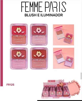 Blush e iluminador /24pcs Femme Paris