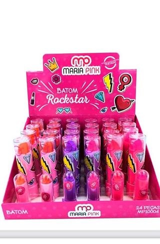 Batom Rockstar/ 24pçs (MP10004) Maria pink