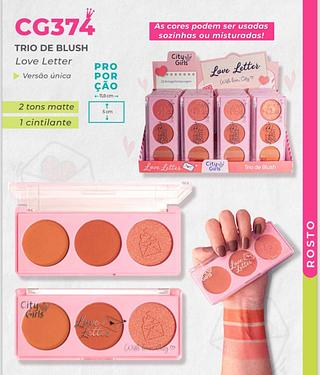 Trio de blush /24pçs City girls