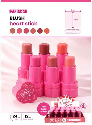Blush heart stick /24pcs PIink 21