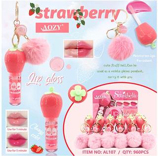 Lip gloss morango c/24pcs BEST SHOPEE