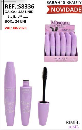 Mascara d cilios c/24pcs Sarah´s Beauty