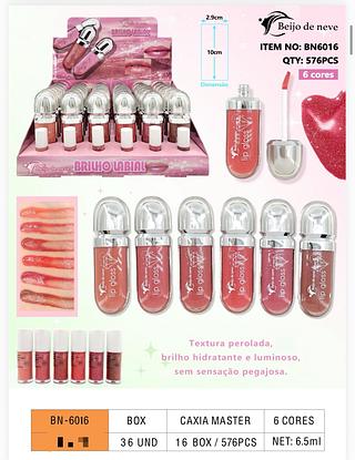 Lip gloss c/36pcs Beijo De Neve