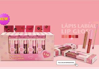 Lip gloss e lapis labial /24pcs Belle Angel