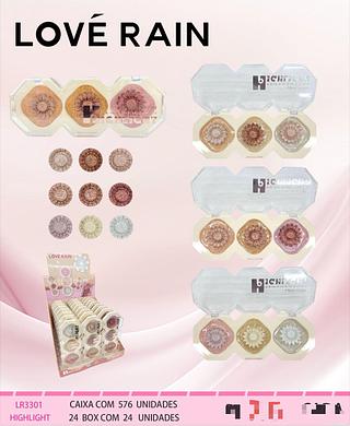 Paleta De Iluminador c/24pcs Love Rain