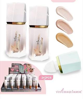Iluminador Liquido c/24pcs YOYO MAQUIAGEM
