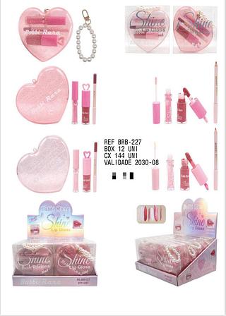 Kit Lip Combo Coração c/12pçs Bobbi Rara