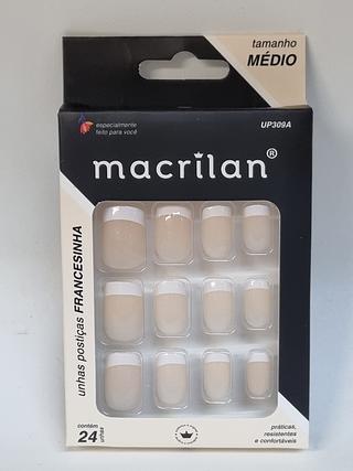 Unha (francesinha) Médio Macrilan C/12pcs UP309A