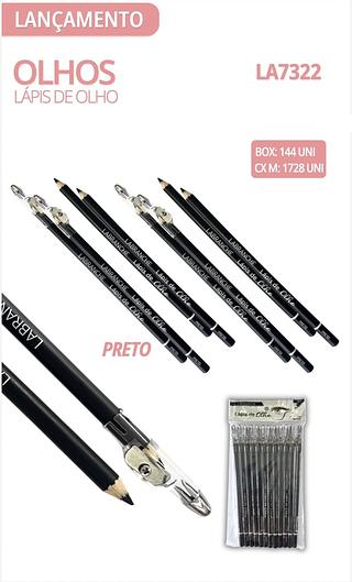 Lapis de olho Preto c/12pcs LABRANCHE