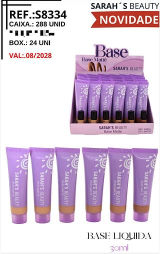 Base liquido c/24pcs Sarah´s Beauty