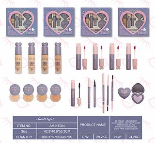 Kit de maquiagem (azul) /4pcs Amor anjo