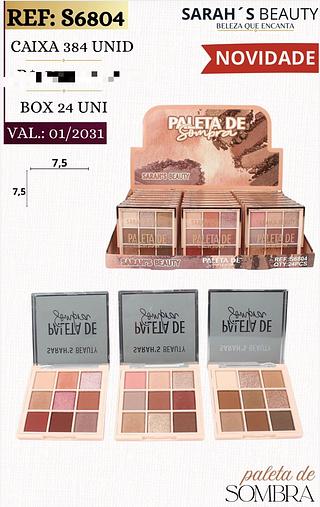 Paleta de sombras c/24pcs Sarah´s Beauty