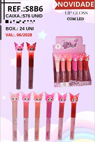 Lip Gloss com Led c/24pçs Sarah´s Beauty