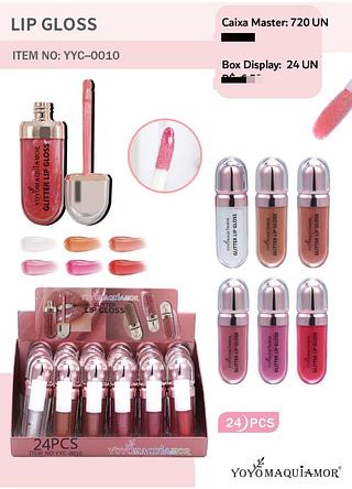 Brilho labial c/24pcs YOYO MAQUIAGEM