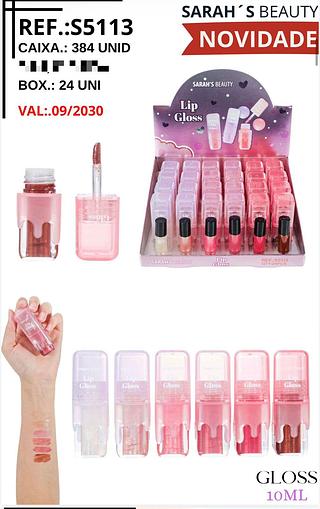 Lip gloss c/24pcs SARAHS