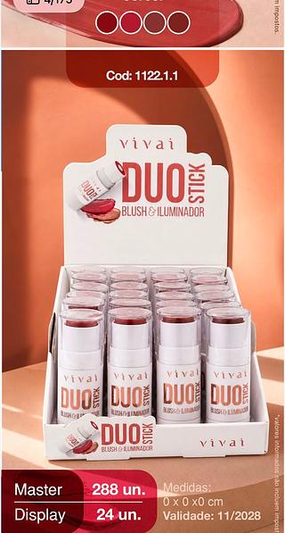 Duo stick blush e iluminador /24pcs VIVAI