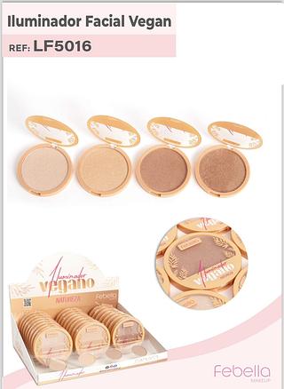 Iluminador facial vegan/ 24pçs FEBELLA