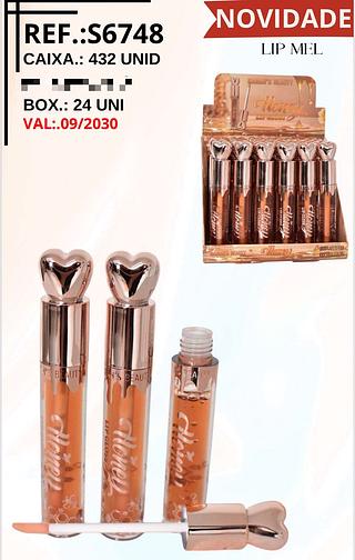 Lip Gloss Mel c/24pçs Sarah´s Beauty