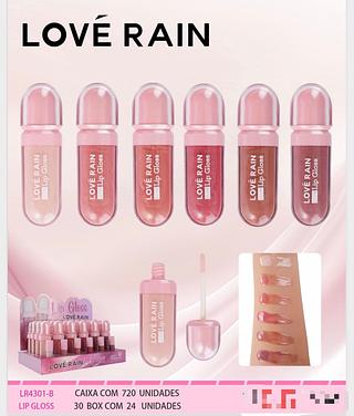 Lip gloss c/24pcs LOVE RAIN