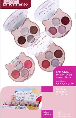 Estoja de sombras lilly /24pcs VIVAI