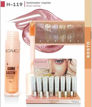 Iluminador LIquido Shine Lasting c/24pcs HudaMoji