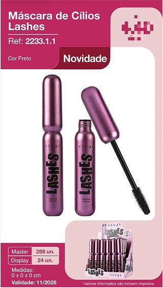 Máscara de Cilios Lashes c/24pçs Vivai