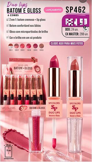 Duo batom e gloss /24pcs SP-colors
