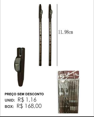 Lapis de Sobrancelha marrom /12pcs LUA NEVE