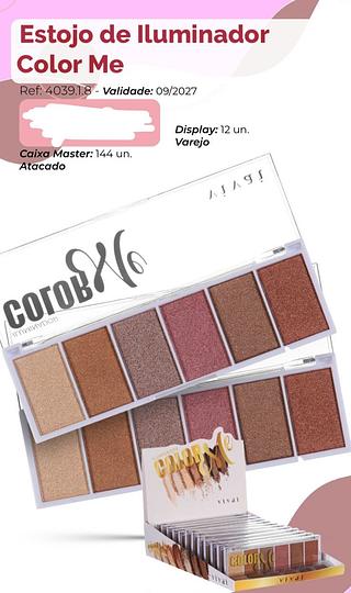 Iluminador Paletta /12pcs VIVAI