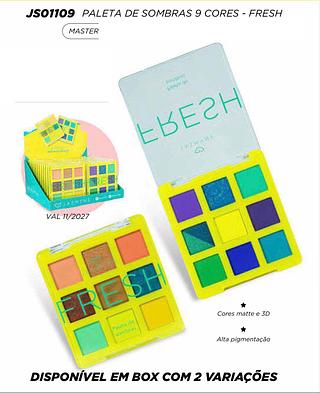 Paleta de sombras 9 cores /24pcs Jasmyne